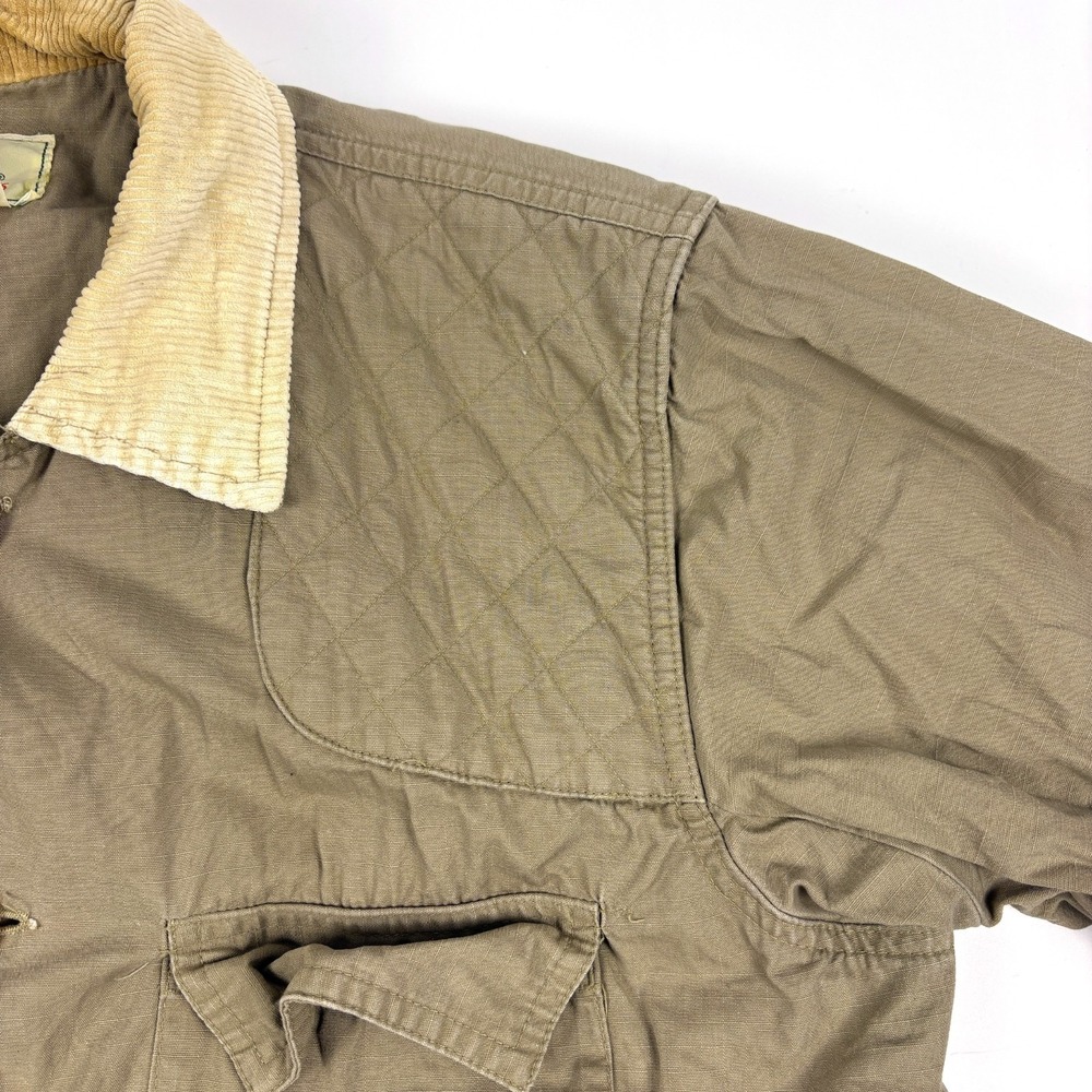VTG 80s RedHead Saddlerock Bird Hunting Jacket Mens Sz M Tan Side Loading Pouch - Picture 12 of 16